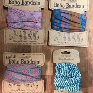 Natural Life and Karma Boho Bandeau Headband Bundle Lot